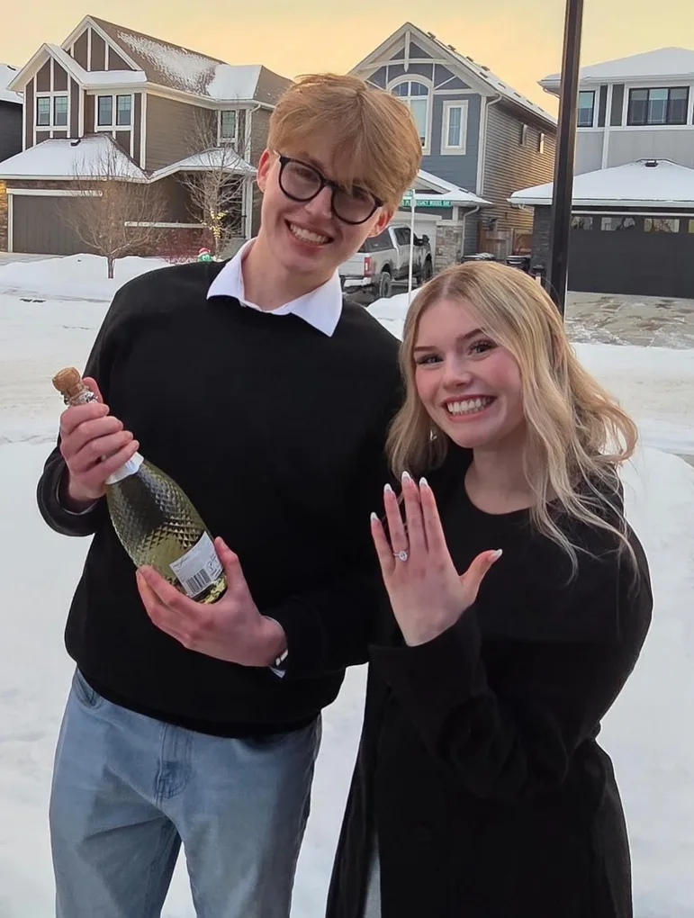 Matthew and Kelsey in the mountains