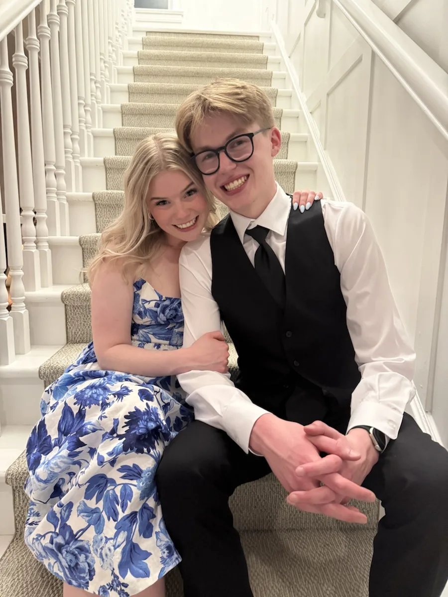 Matthew and Kelsey dressed up together